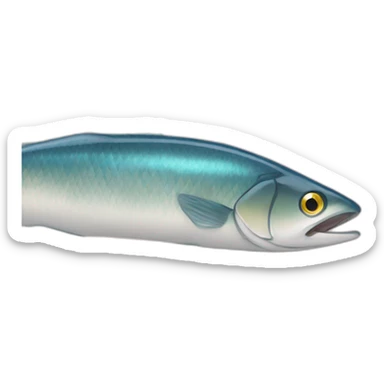mackeral fish doing a japanese bow sticker