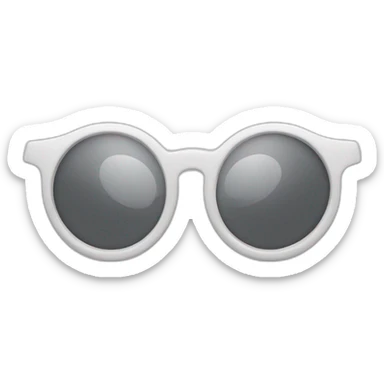 Chat avec des lunettes de soleil blanc sticker