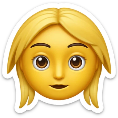 cara de emoji de whatsapp preocupado sticker