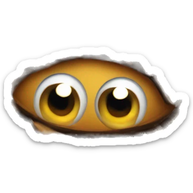 eyed pinecone, sticker