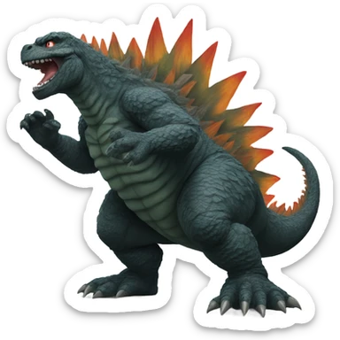 Godzilla  sticker