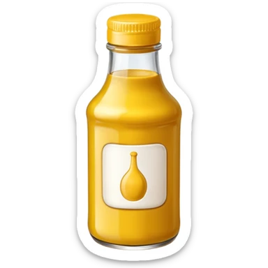 a bottle of mustard sticker