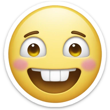 Caring smilie face  sticker