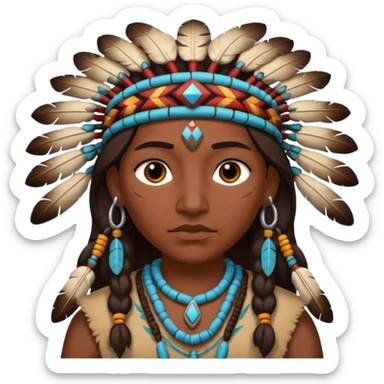 native american sticker