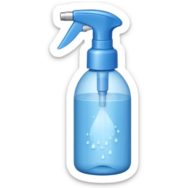 blue sea salt spray bottle emoji sticker