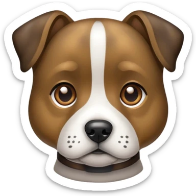 Brindle dog  sticker