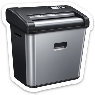 paper shredder sticker