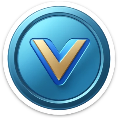 A blue tick ✅ verification badge with a rough outer body for my tiktok account sticker