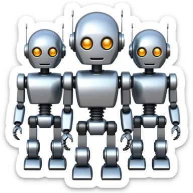 Create an AI generated robots sticker