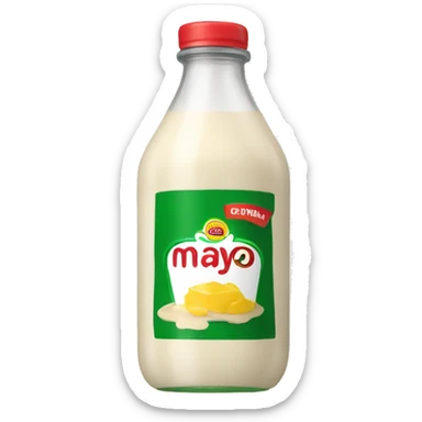 mayo bottle sticker