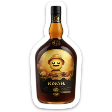 6 years Kizlyar brandy with black label sticker