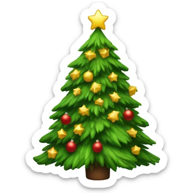 Christmas tree sticker