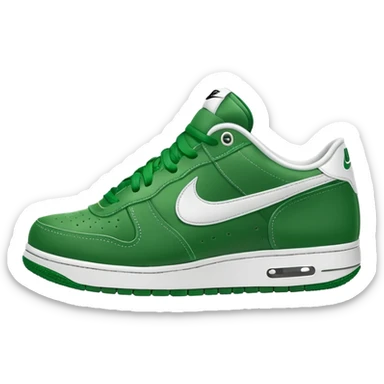 Green nike shoes sticker