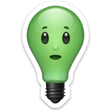 make exclamation mark in light green color emoji sticker