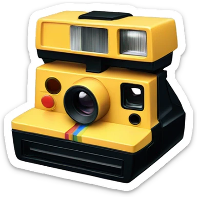 Polaroid camera sticker