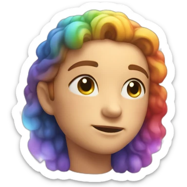 Rainbow bokeh sticker