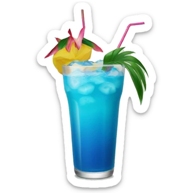 Blue Hawaiian drink  sticker