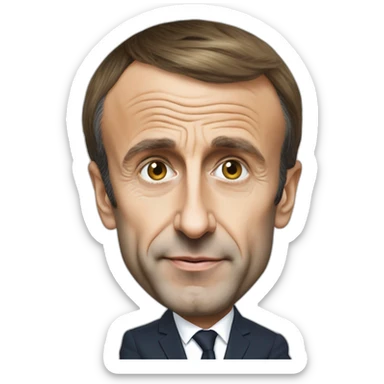 Emmanuel Macron sur Eric Zemmour sticker