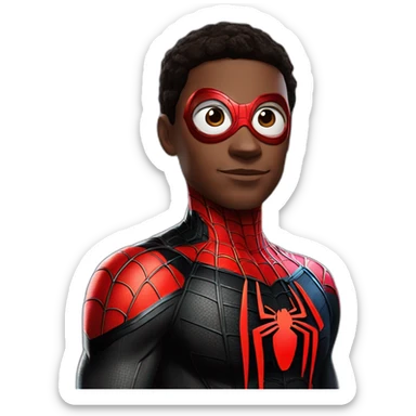 spider man miles morales sticker