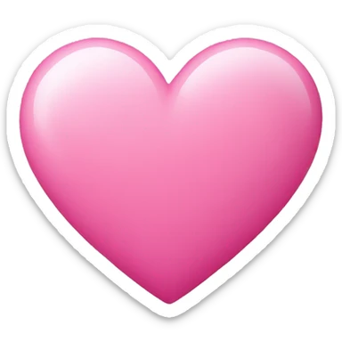 pink heart sticker
