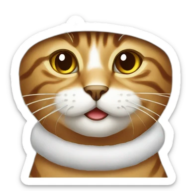 Christmas-cat sticker