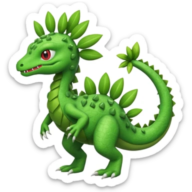 Shiftry-Cacturne-Grovyle-Fraxure-fusion sticker