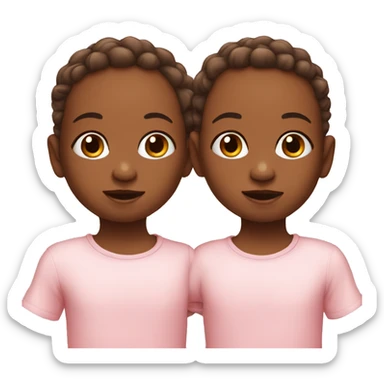 Twin babies sticker
