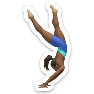 Gymnast handstand sticker