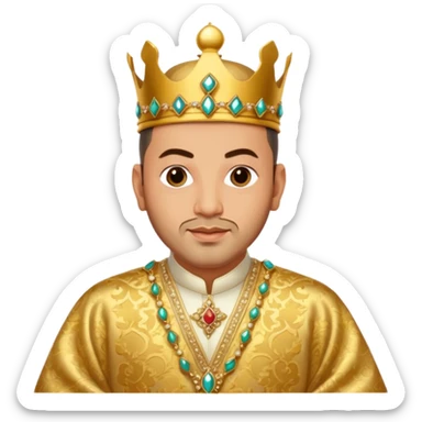 Robe mariage roi Mohammed VI sticker