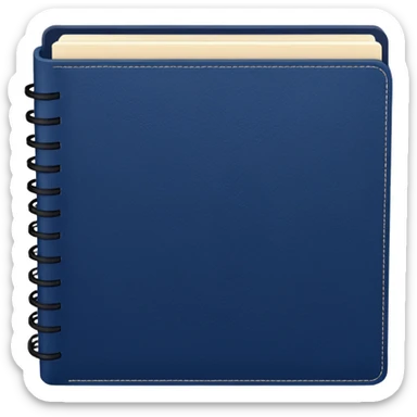 Navy blue notebook 📒  sticker