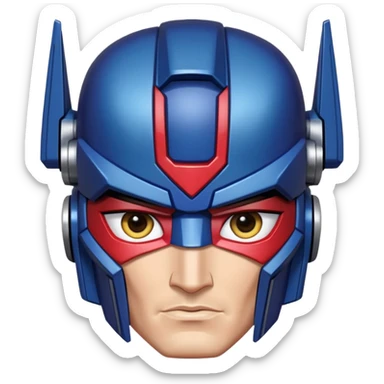 Optimus Prime Eyebrow raised with suspicion ￼ sticker