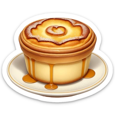 Faz um emoji de pastel de nata sticker