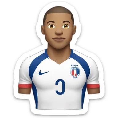 Kylian mbappe, france, world cup, buff sticker