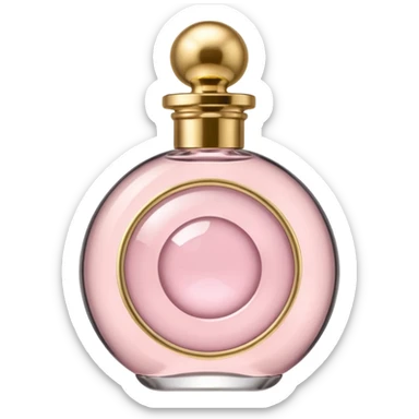 light pink elegant perfume sticker