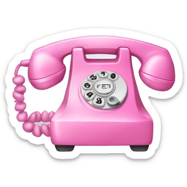 Pink phone sticker