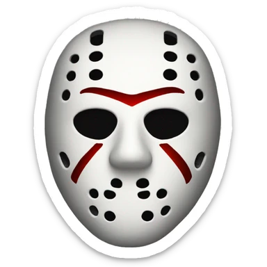 Jason mask sticker