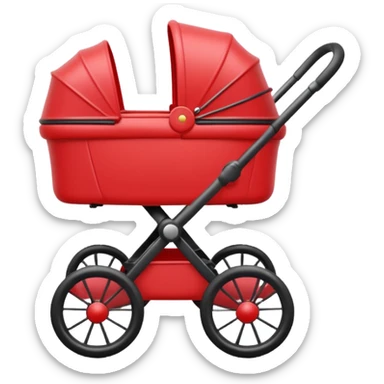 baby stroller with a photo symbol sticker