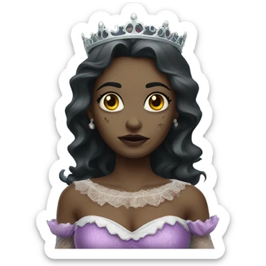 Zombi vestido de princesa sticker