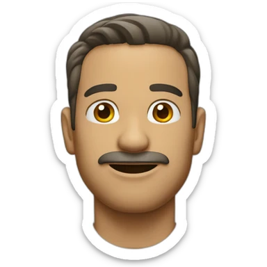 Hombre blanco sin diente sticker