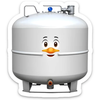 1000 gal residential propane tank white sticker