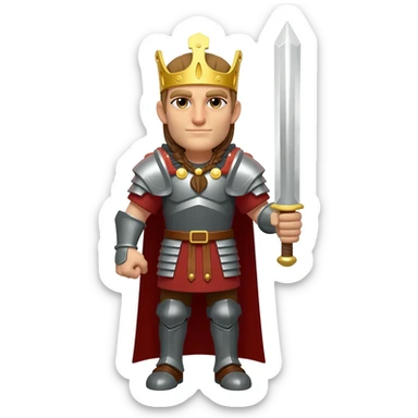 Warrior King sticker