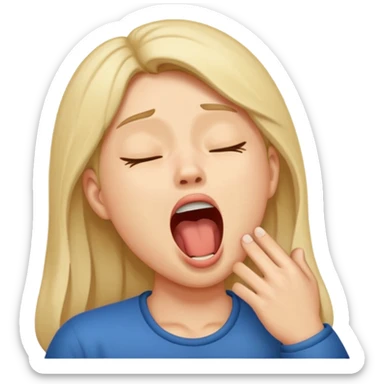 People Yawning without Hand sticker