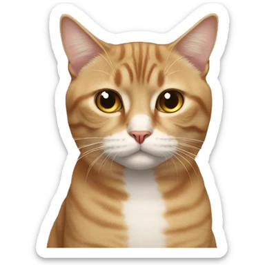 Unimpressed cat sticker