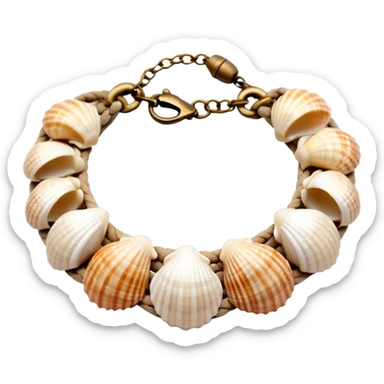 Seashell bracelet sticker