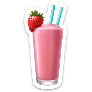 Strawberry smoothie sticker