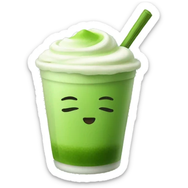 matcha boba sticker