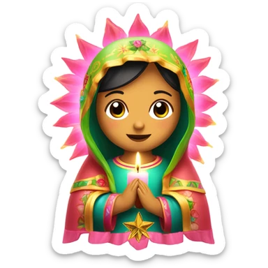 La virgen de Guadalupe candle sticker
