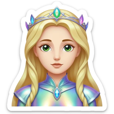 virgo the maiden iridescent  sticker