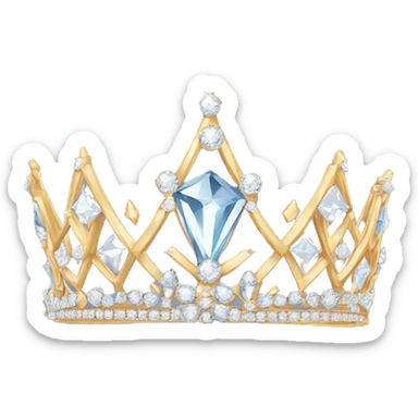 diamond tiara crown sticker