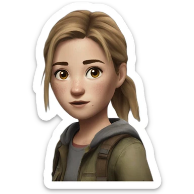 ellie williams from the last of us sticker